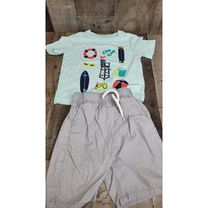 WonderKids Baby Summer Beach 2 Piece Outfit Size 12 Months